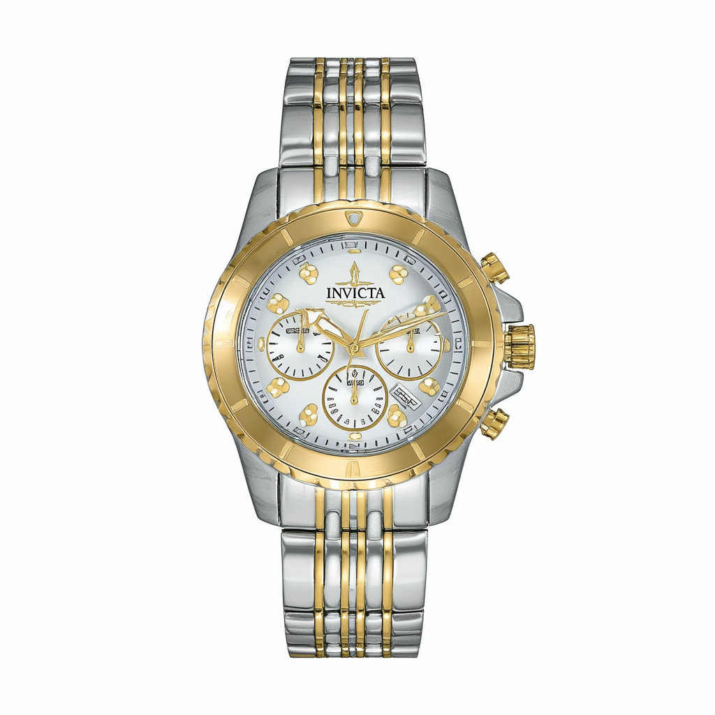 Invicta Women's Quartz Watch with Two-Tone-Stainless-Steel Strap, 20 (Model: 24916)
