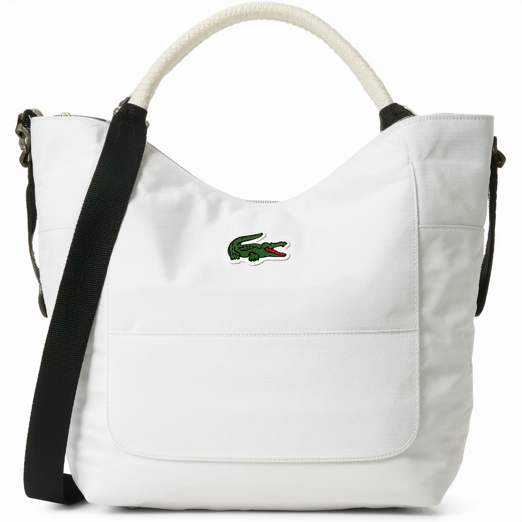Lacoste Nylon Hobo Bag