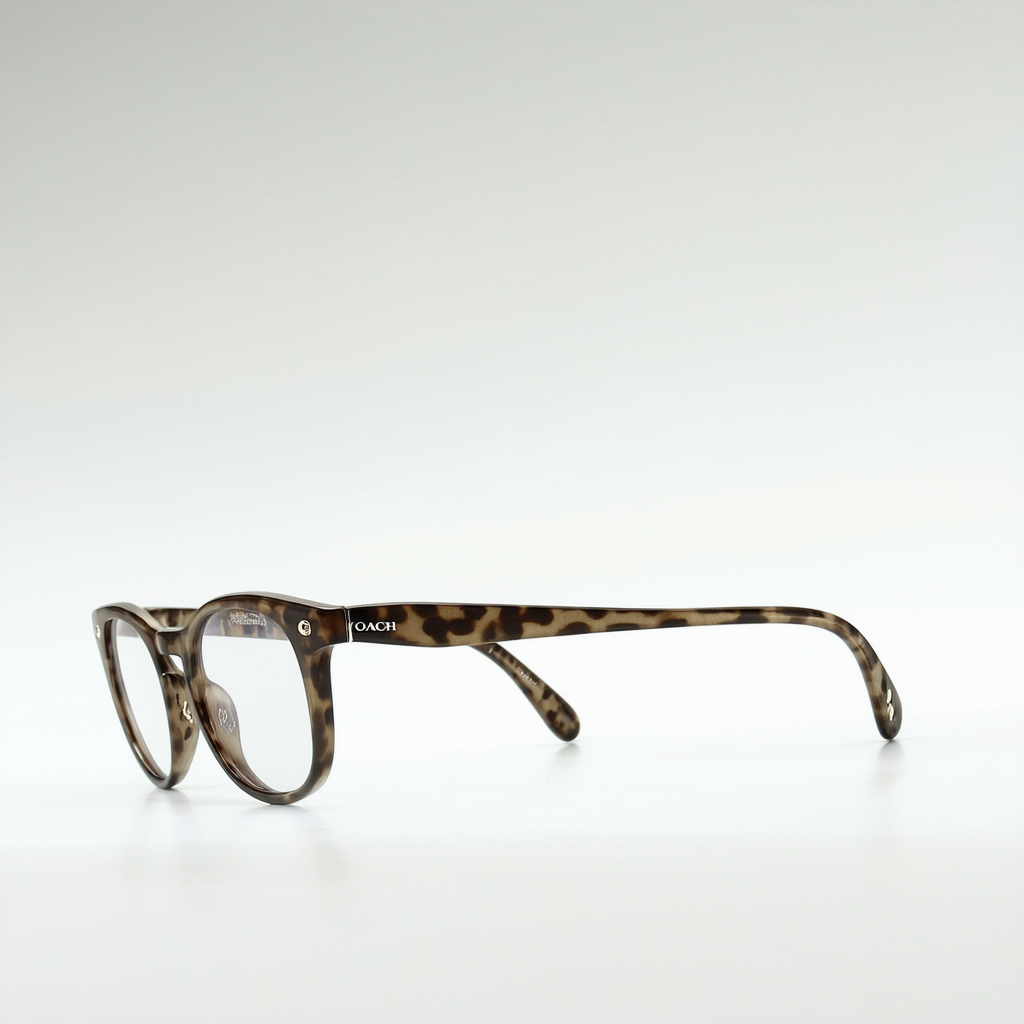 COACH Eulalia HC5053-9181 Eyeglasses Satin Gun Beige Ocelot 52mm