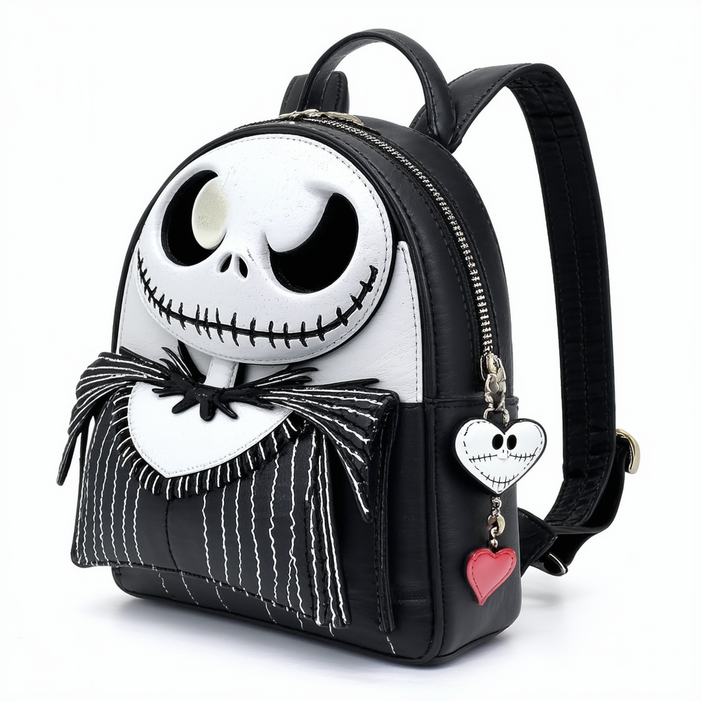 Loungefly x Nightmare Before Christmas Jack and Sally Valentine Mini Backpack
