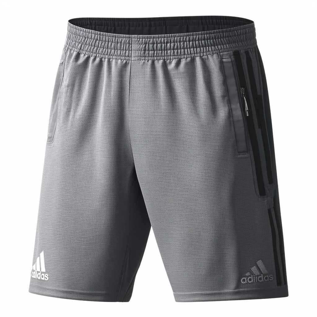 adidas Men's Active Zip Pocket Shorts (Large, Rawste)