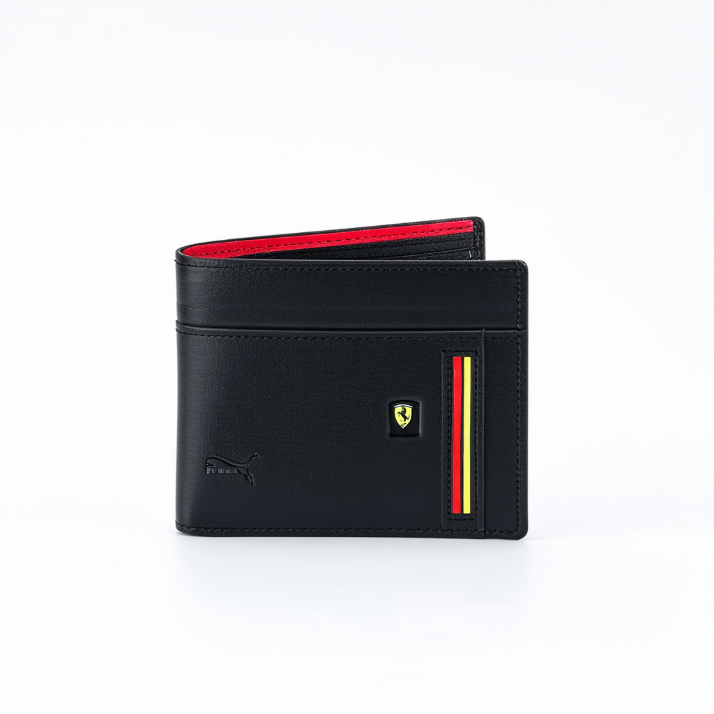 PUMA Men's Ferrari Replica Wallet, Black