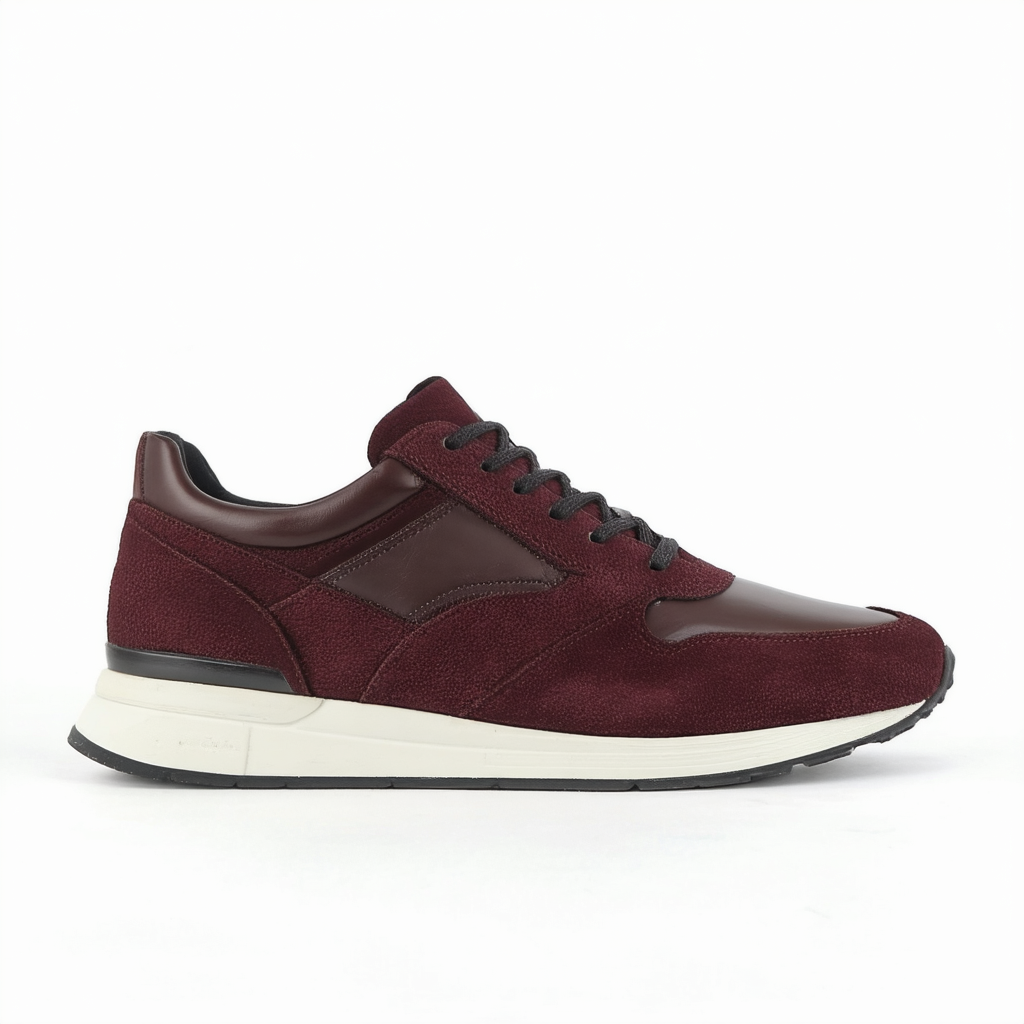 Kenneth Cole New York Men's Double or Nothing Fashion Sneaker, Bordo Pony, 9 M US