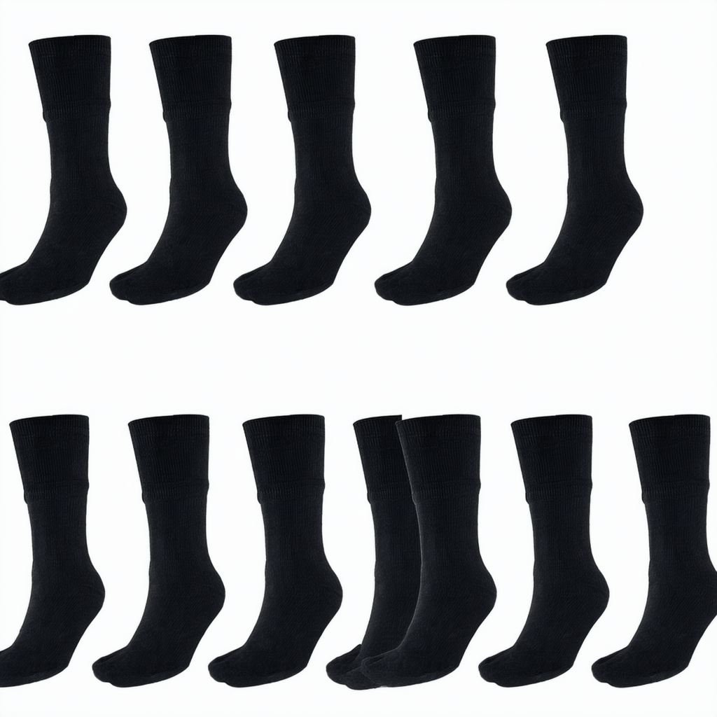 Hanes Ultimate Boys' 10-Pack Crew Socks, Black, Small - Shoe size (4.5-8.5)/Socks Size (5-6.5)