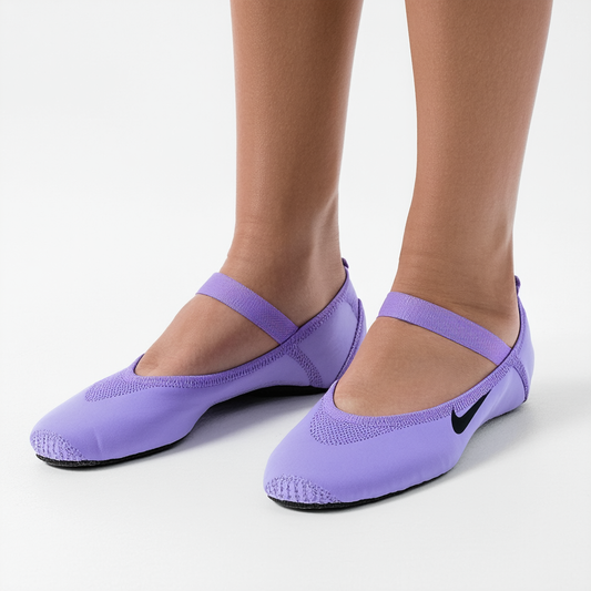 Nike Womens Studio Wrap Ballet Yoga Purple Shoes