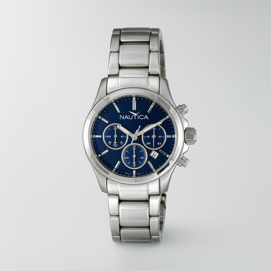 Nautica Women's N12654M BFD 101 Date Mid Japanese Three Hand Watch