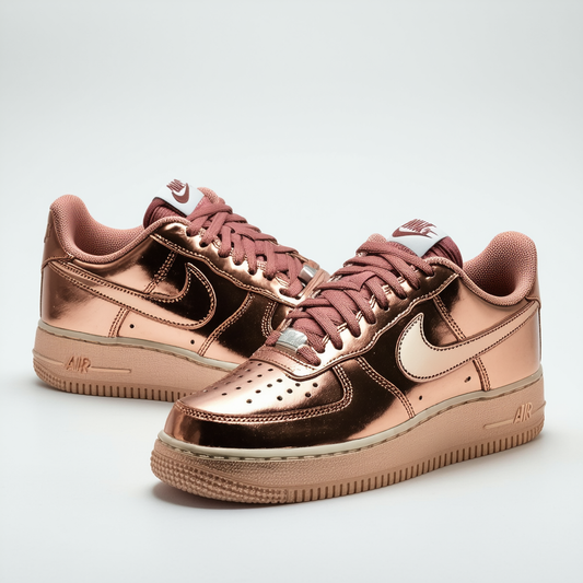 Nike Women's Air Force 1 '07 Premium (7.5 M US, Metallic Red Bronze/Particle Beige)