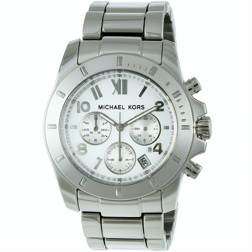Michael Kors Women's MK5414 Showstopper Classic Chronograph Silver Watch
