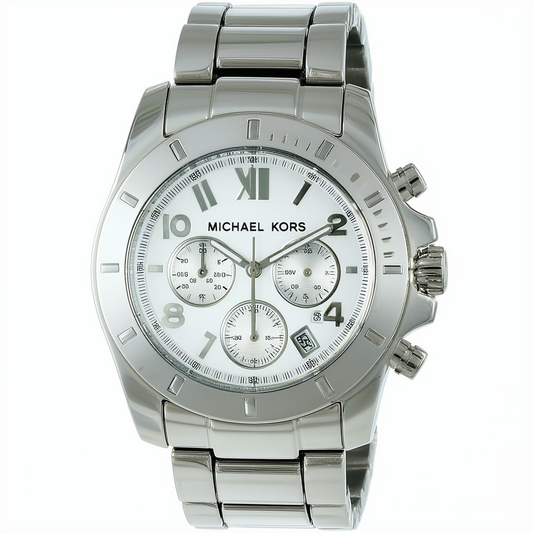 Michael Kors Women's MK5414 Showstopper Classic Chronograph Silver Watch