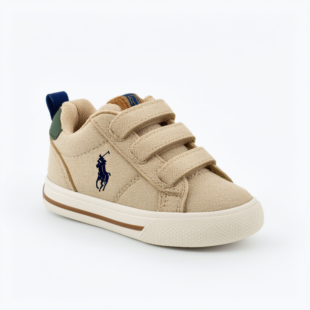 POLO RALPH LAUREN Unisex-Child Heritage Court Bear Ez (Toddler) Sneaker