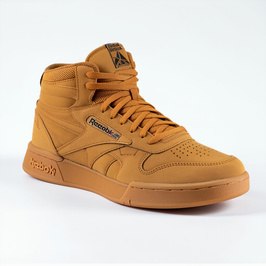 Reebok Men's Workout Mid Gum Lace-Up Fashion Sneaker