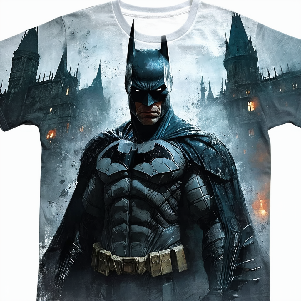 Batman: Arkham Asylum Batman Arkham Asylum Unisex Adult T Shirt for Men and Women