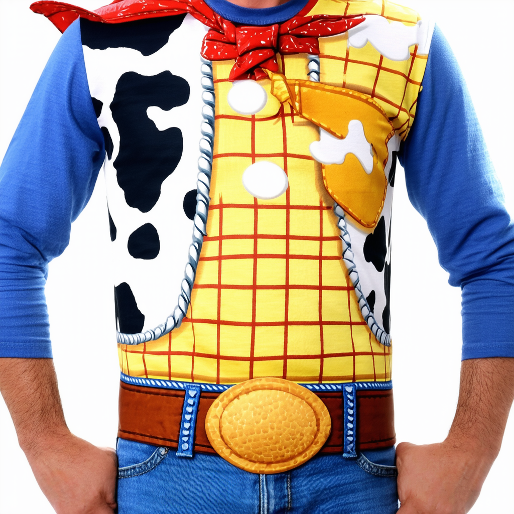 Disney Toy Story Woody Cowboy Costume Outfit Men's Adults Novelty T-Shirt