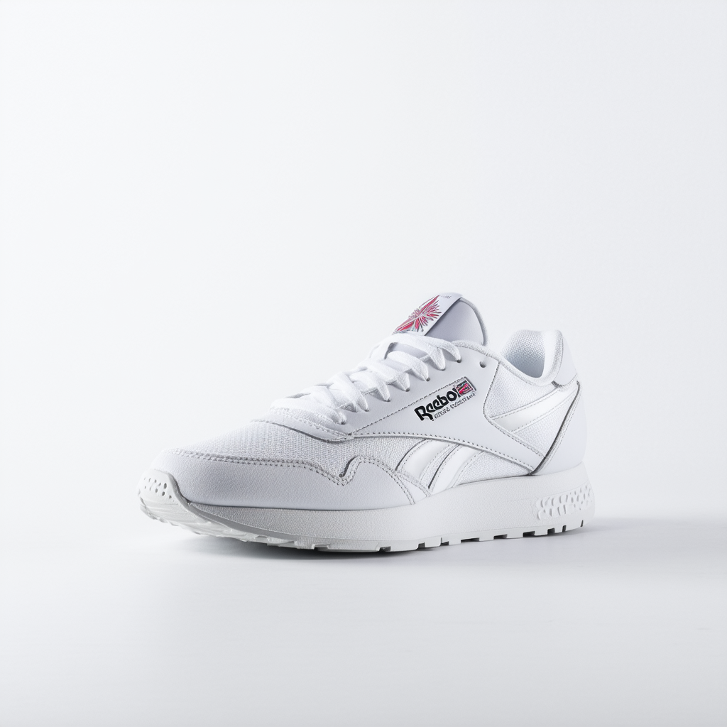 Reebok mens Reebok Classic Harman Run Sneaker, White/White/White, 6 US