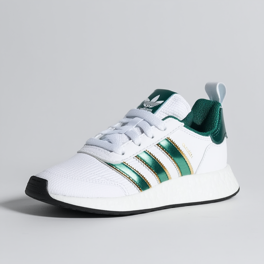 adidas Originals Boy's PRO Model J Running Shoe, White/Easy Green Metallic/Gold, 6 M US Big Kid