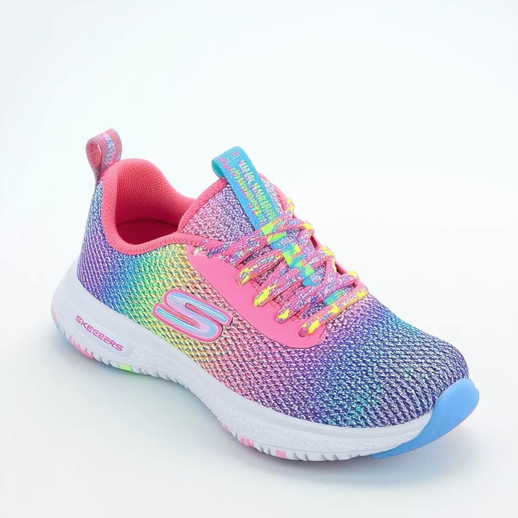 Skechers Unisex-Child Comfy Flex 2.0-Rainbow Frenzy Sneaker