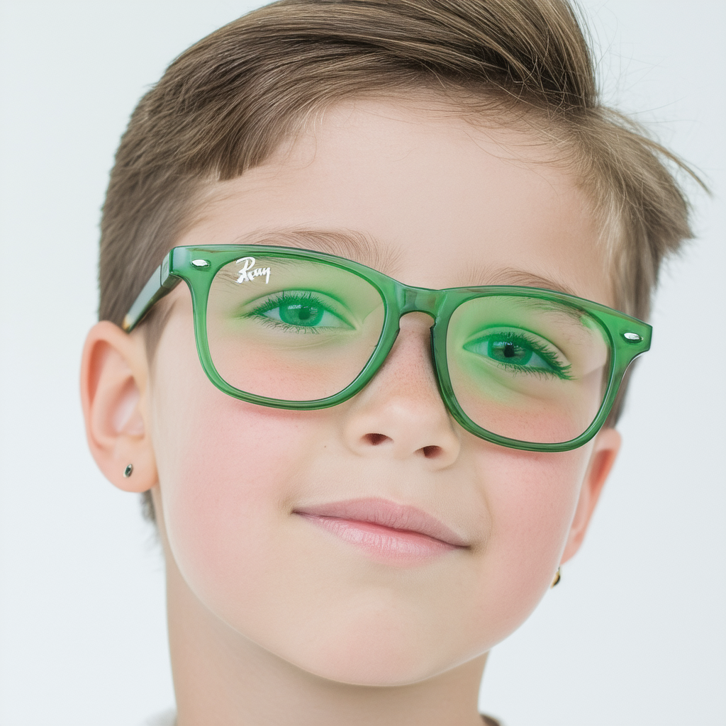 Ray Ban Junior RY1531 Eyeglasses-3593 Top Green On Opalin Green-46mm