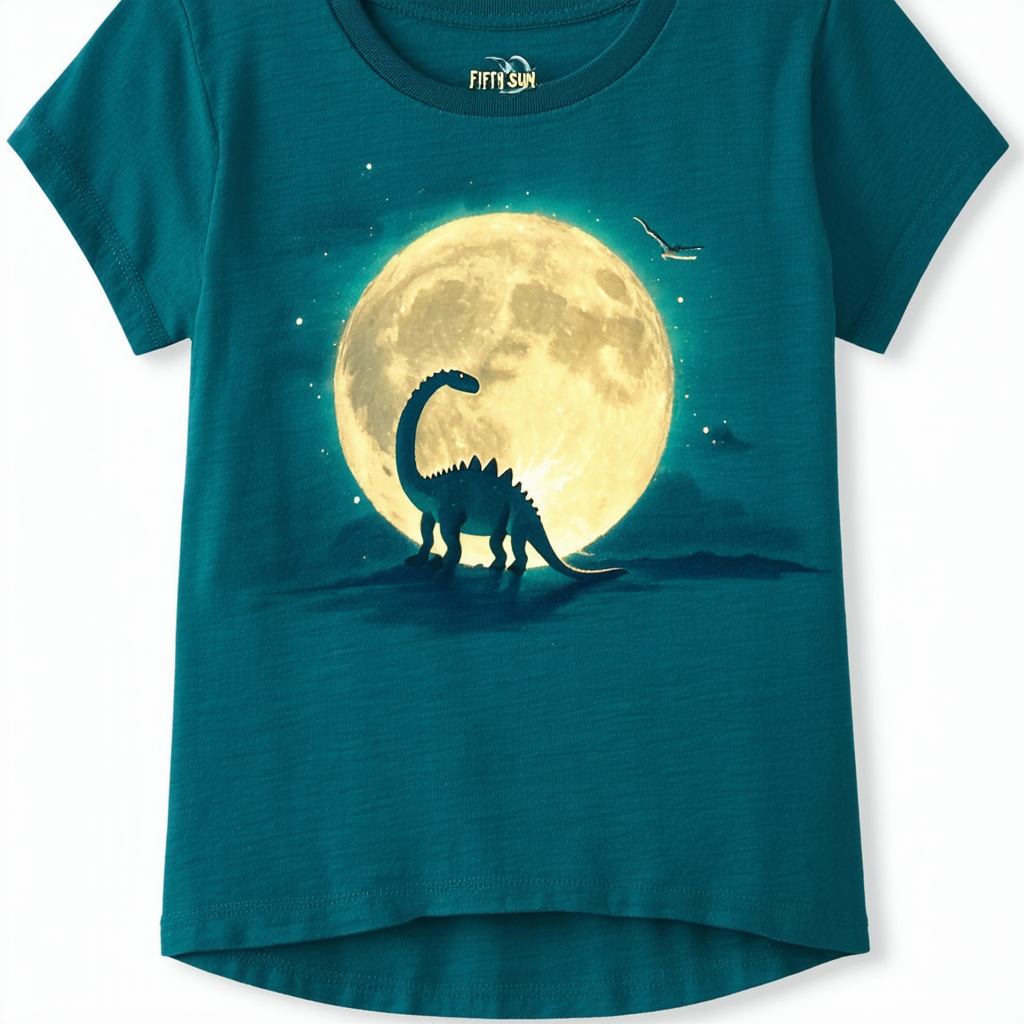 Fifth Sun Juniors Good Dinosaur Moon Dino Graphic Tee