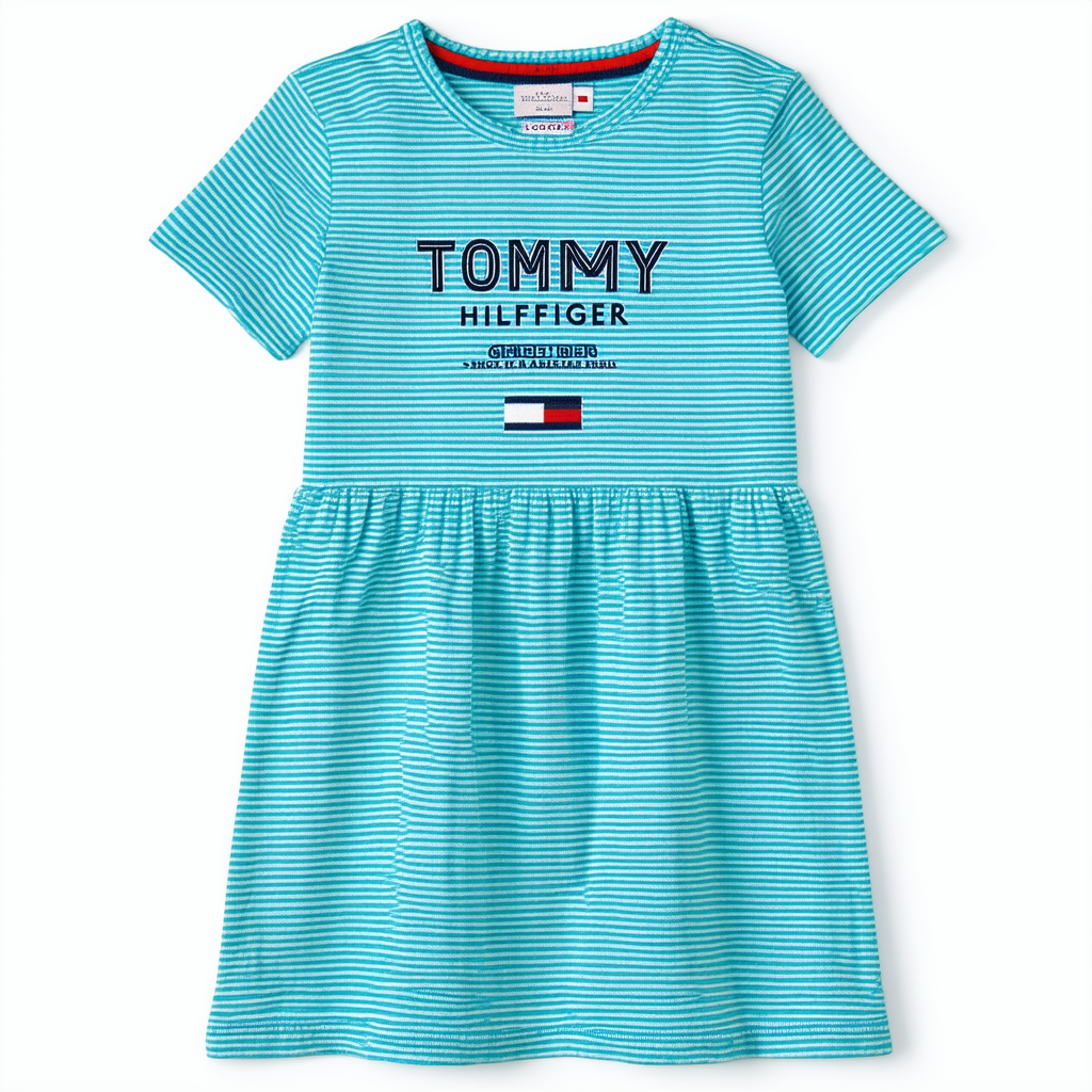 Tommy Hilfiger Girls' Short Sleeve T-Shirt Dress