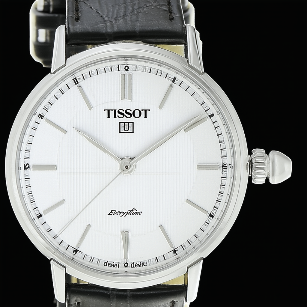 Tissot mens Everytime Desire Stainless Steel Dress Watch Black T1096101603100