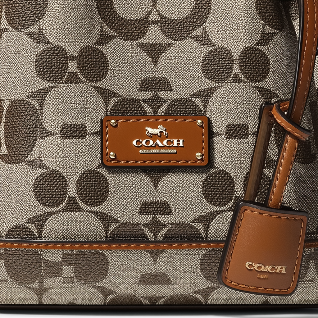 COACH Signature Jacquard Field Bucket Bag