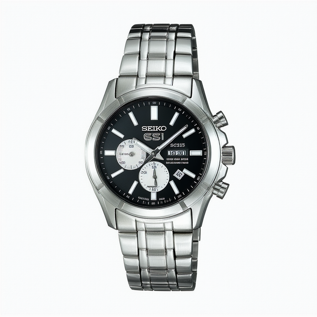 Seiko Men's SSC315 Analog Display Analog Quartz Silver Watch