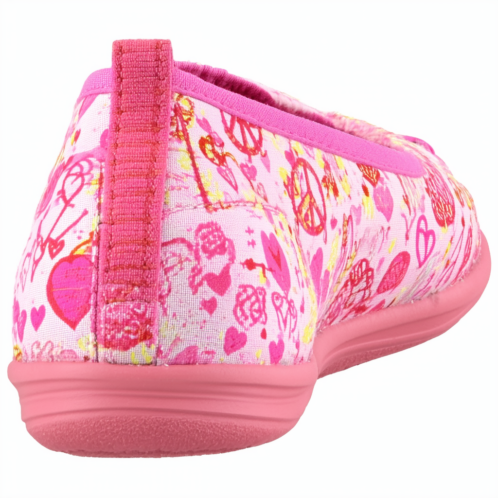 Skechers BOBS Women's Bobs Plush-Peace & Love Ballet Flat, pnk, 9 M US