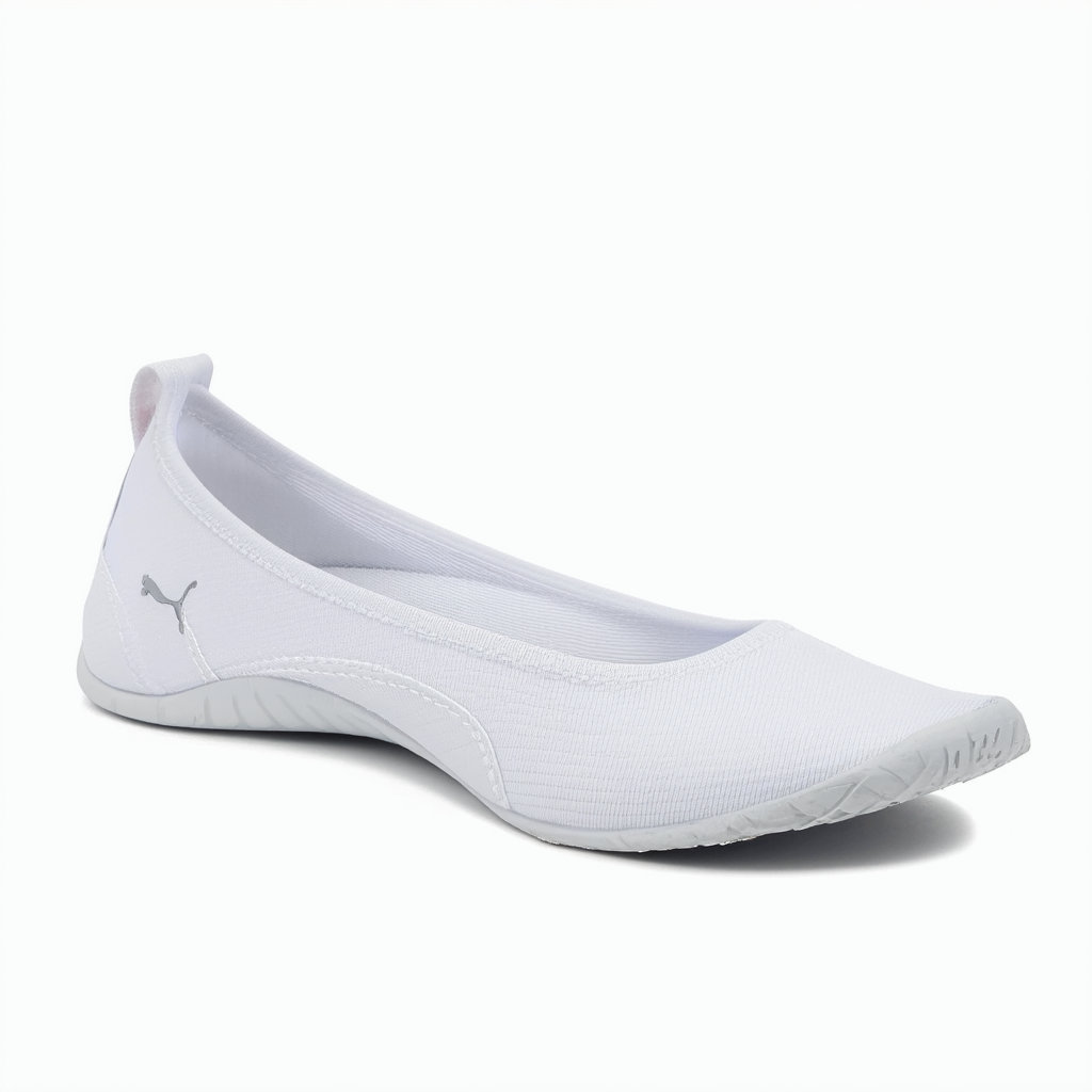 PUMA Women's Kitara Toe Cap White Flat 8.5 B - Medium