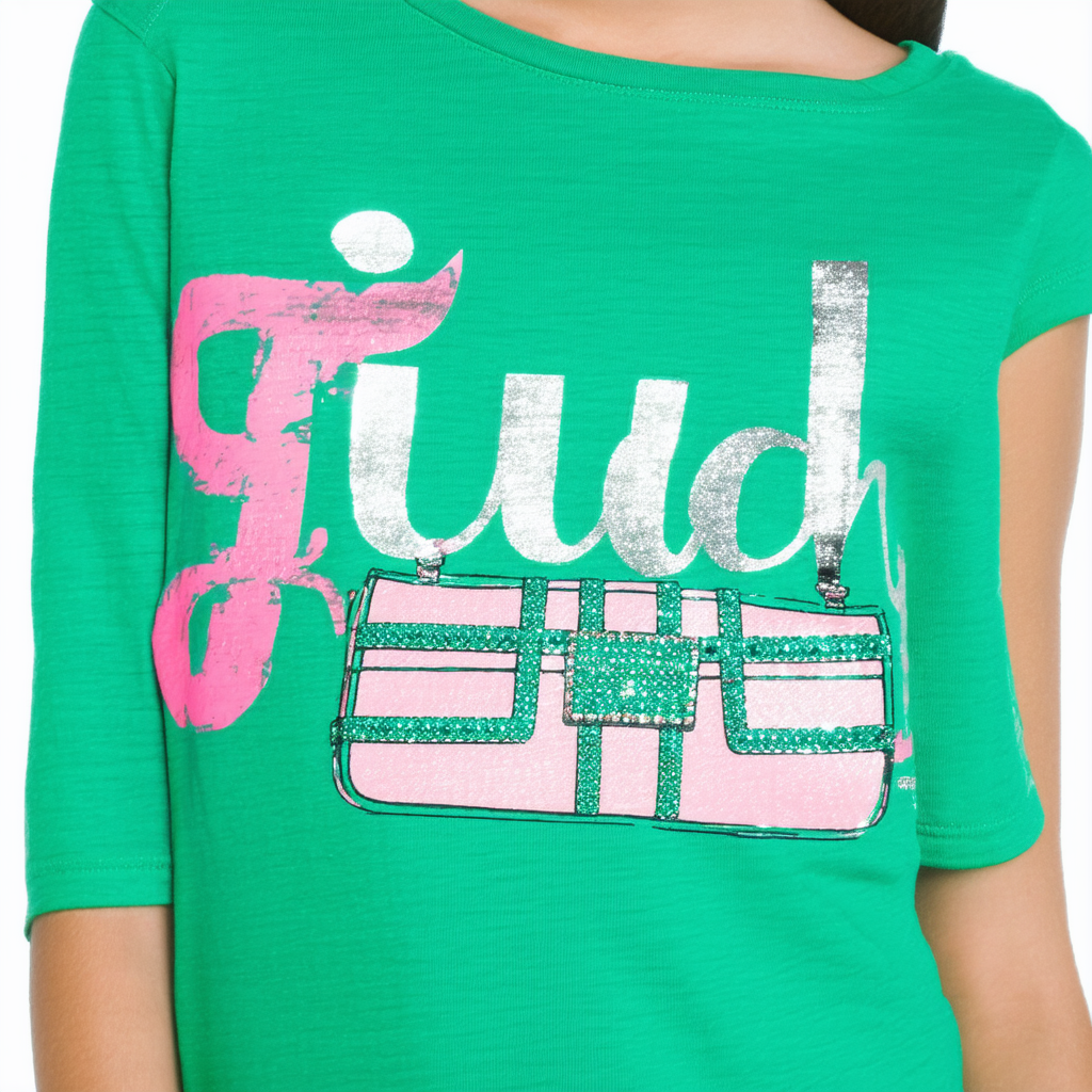Jessica Simpson Judah Purse Grhp Tee Girls 6pk-emeraldc