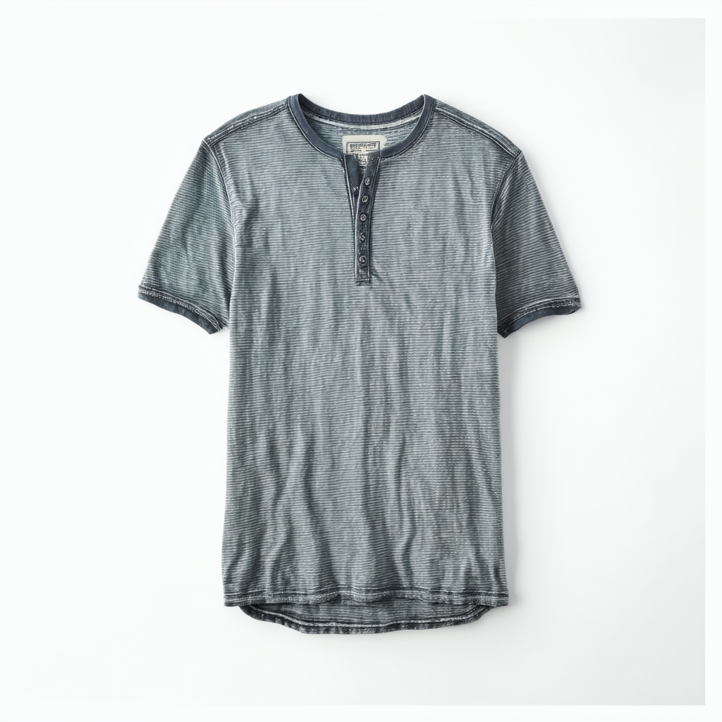 Lucky Brand Men's Venice Burnout Notch Neck Tee Shirt