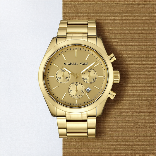 Michael Kors Men's Lexington Gold-Tone Watch MK8446