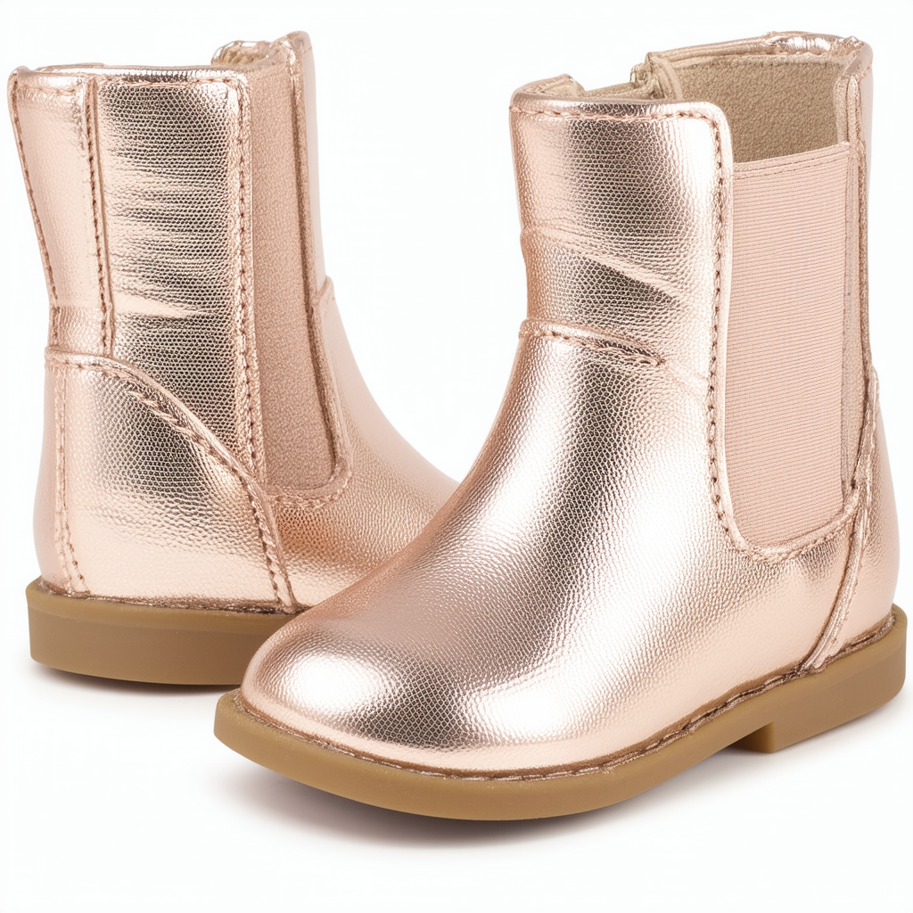 carter's Girl's Carmina Chelsea Bootie Ankle Boot, Rose Gold, 5 M US Toddler