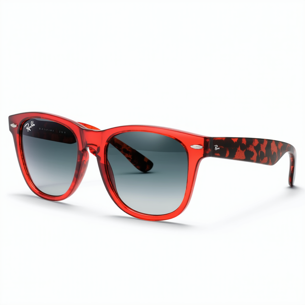 Ray Ban Sunglasses RB4165 856/11 Rubber Red Grey Transparent/Grey Gradient 54mm