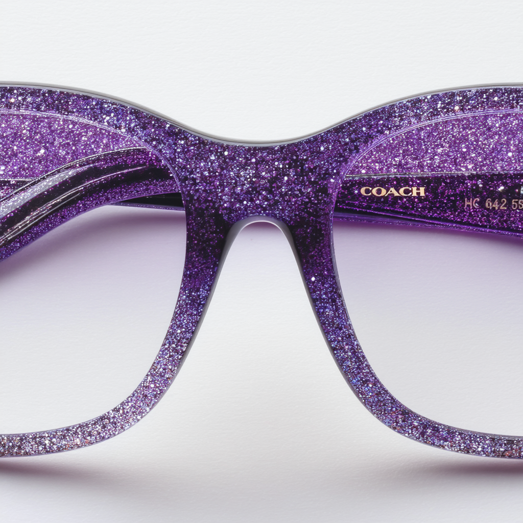 Eyeglasses Coach HC 6142 F 5554 VIOLET GLITTER GRADIENT