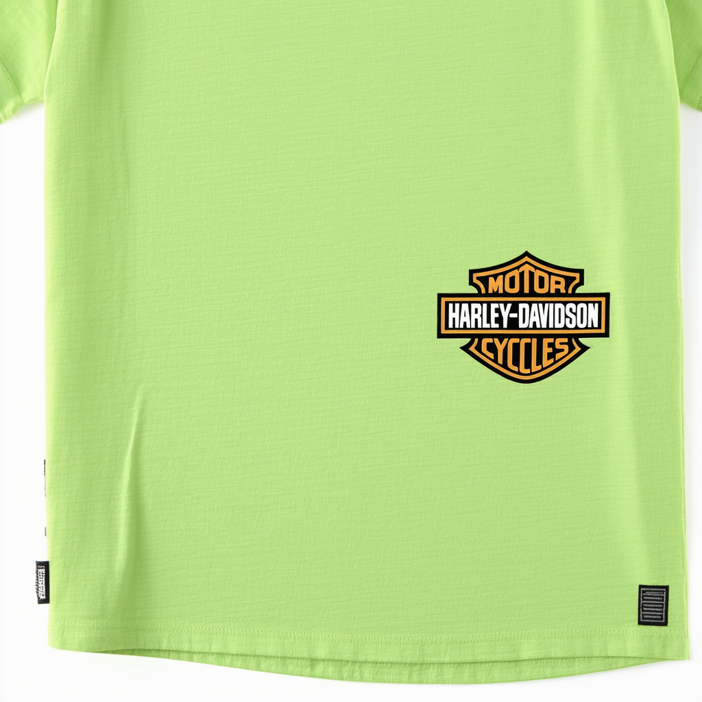 Harley-Davidson Men's Standard Bar & Shield Short Sleeve T-Shirt, Safety Green