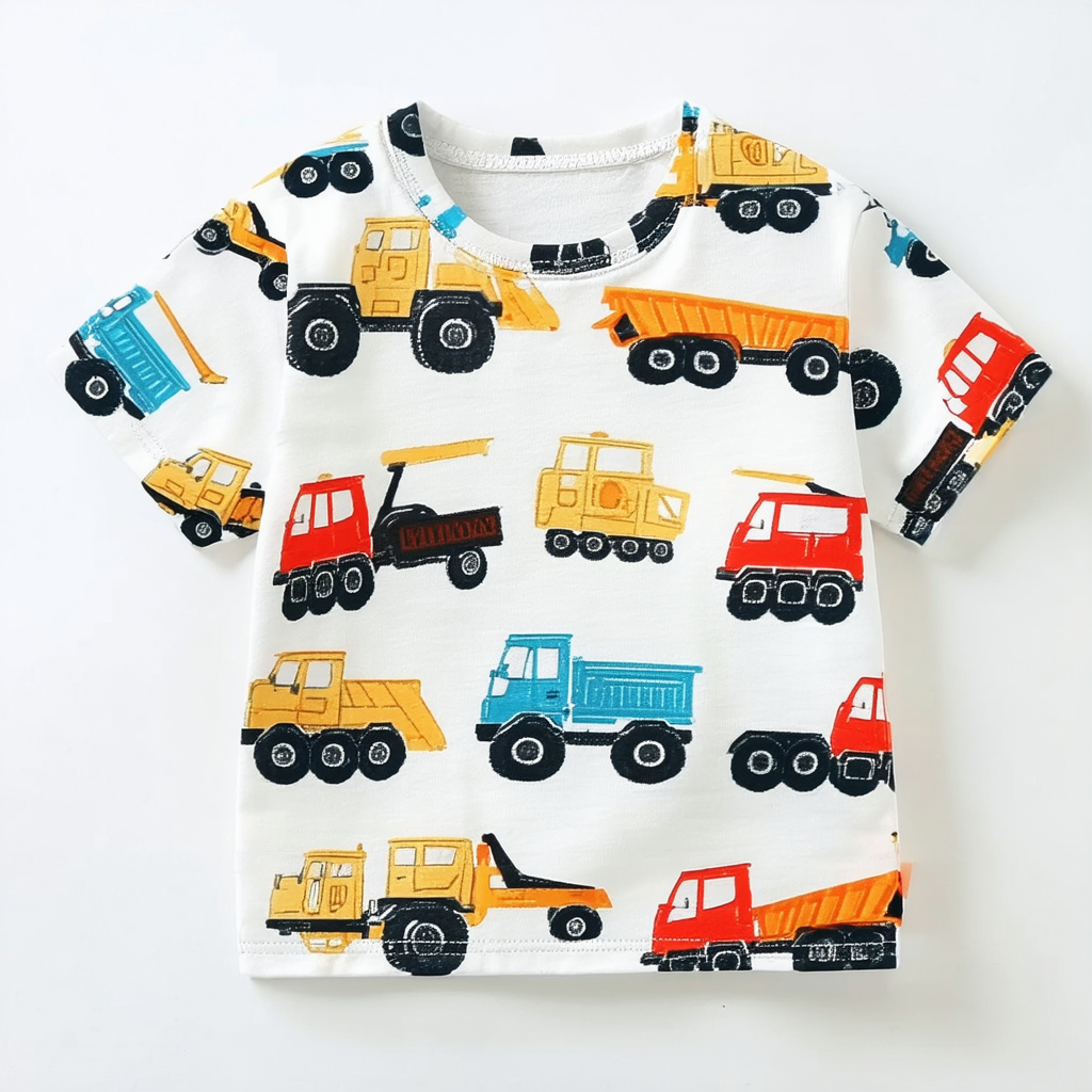 Threadrock Little Boys' Trucks Toddler T-Shirt
