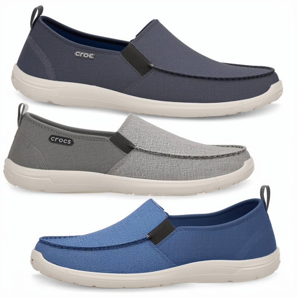 Crocs Men's Walu Slip On Loafer | Casual Men's Loafers | Walking Shoes for Men