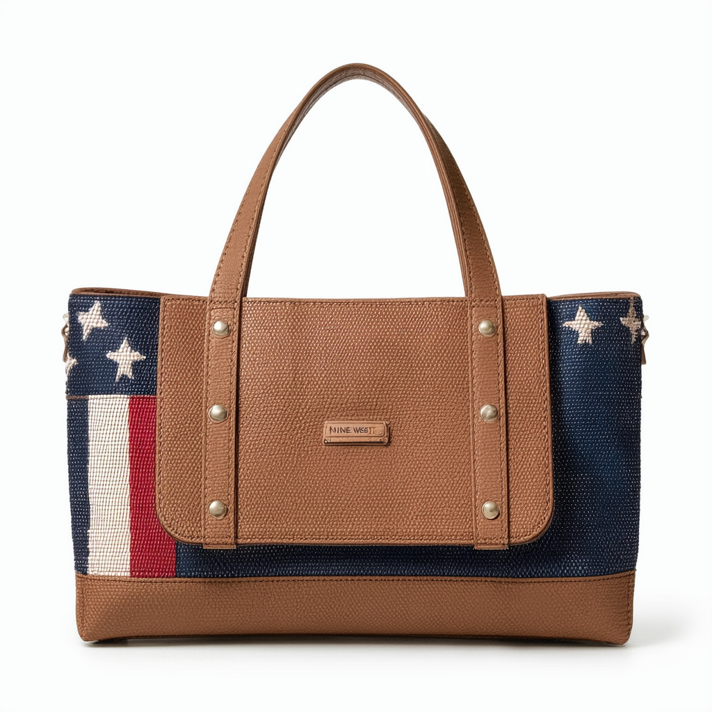 NINE WEST Vintage America Wanderlust Foldover Tote