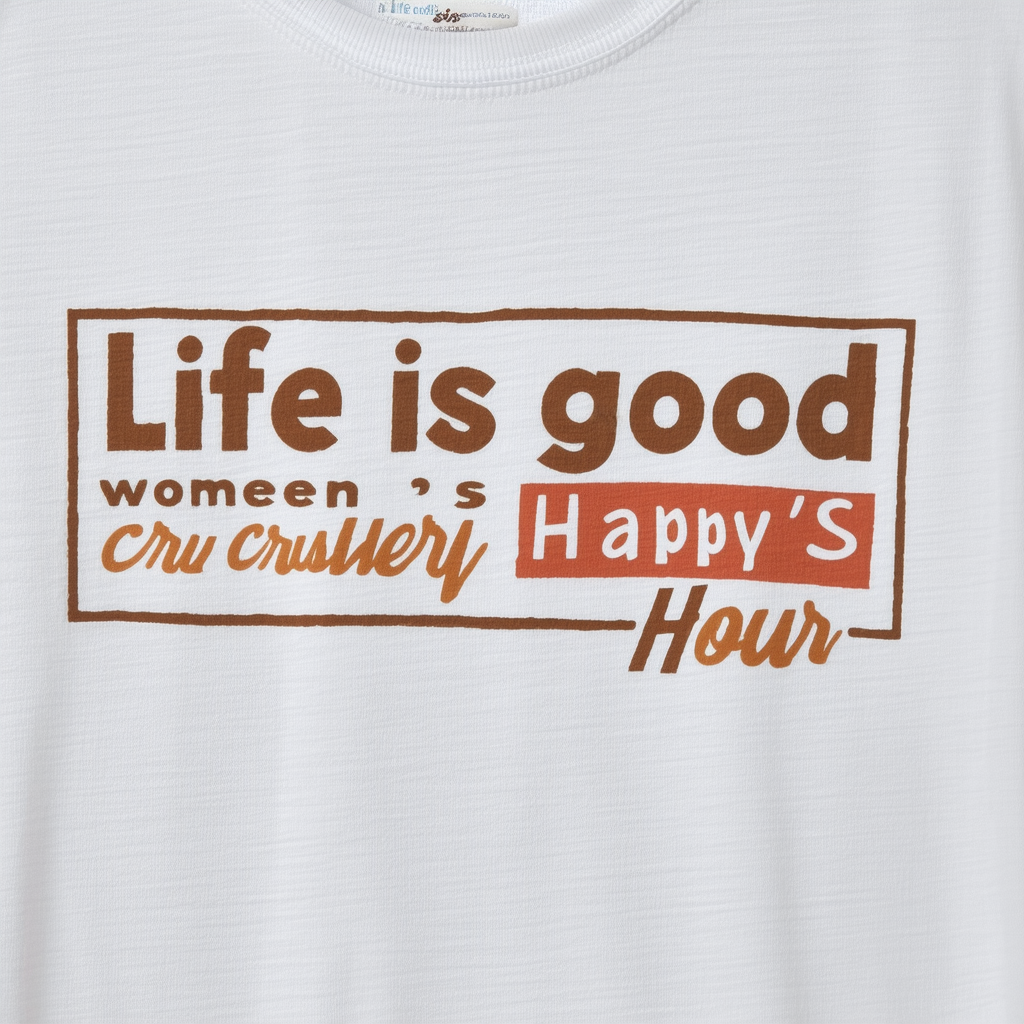 Life is Good Women's Crusher Happy Hour T-Shirt