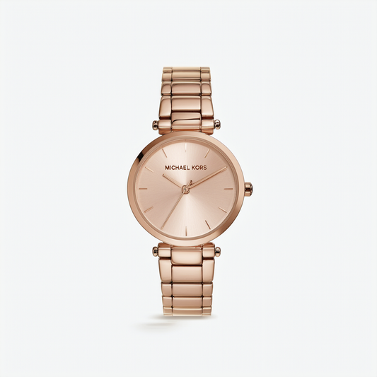 Michael Kors Women's Anabeth Three-Hand Rose Gold-Tone Alloy Watch MK7168