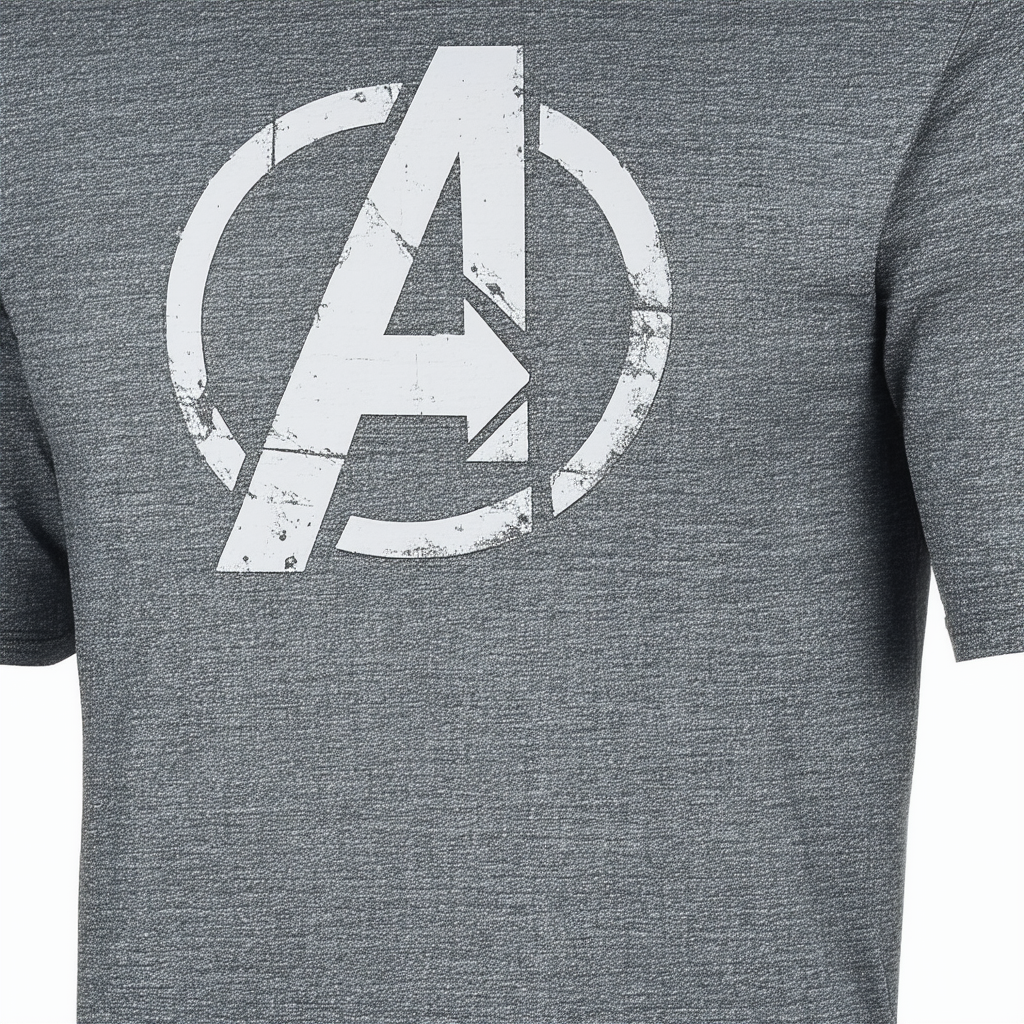 Marvel Comics Avengers Thor Logo Men's Soft Charcoal Heather T-Shirt