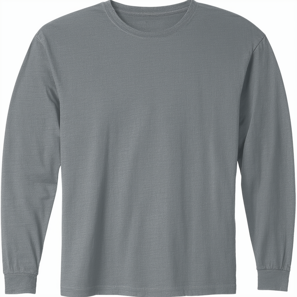 Hanes 5586 Men's Tagless Long Sleeve T-Shirt 1 Ash + 1 White XL
