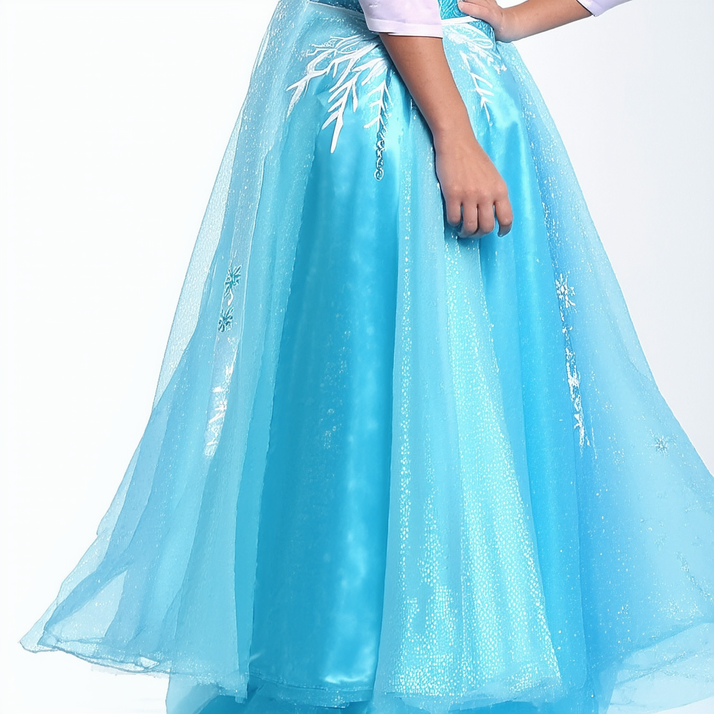 Disguise Women's Disney Frozen Elsa Deluxe Costume, Light Blue, Small/4-6