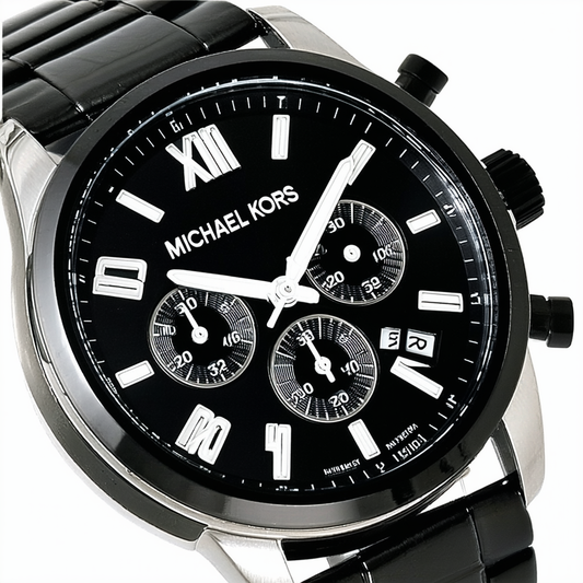 Michael Kors Men's MK8266 - Men's Runway Black Watch