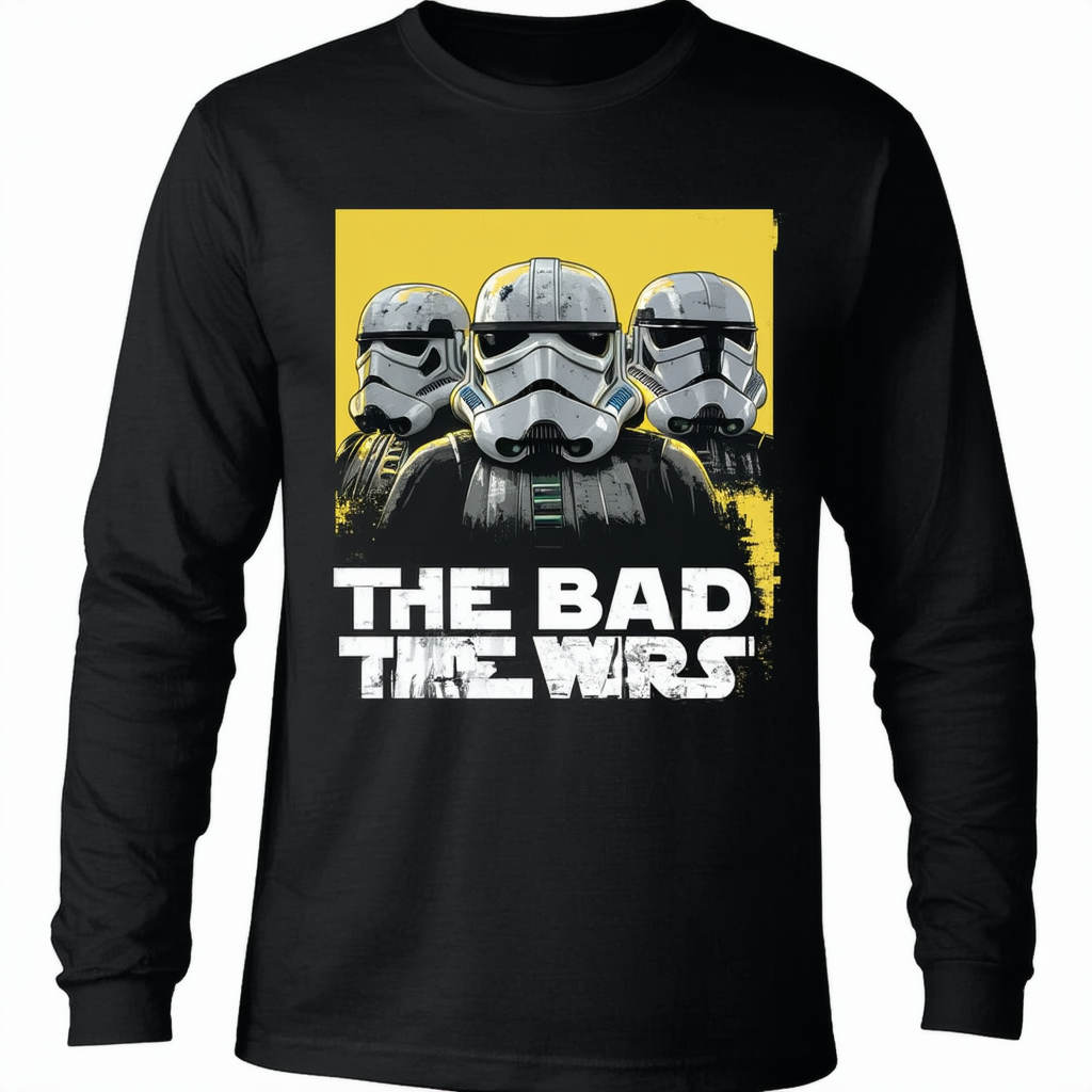 STAR WARS The Bad Batch Helmets Men's Adult Long Sleeve Graphic Tee T-Shirt