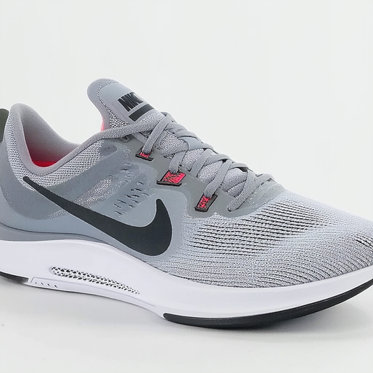 Nike Women’s WMNS Zoom Fly Trainers (7 M US, Barely Grey/Oil Grey-hot Punch-White)