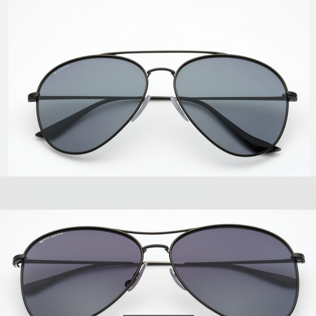 Retro Large Protective Polarized Lens Aviator Sunglasses 60mm