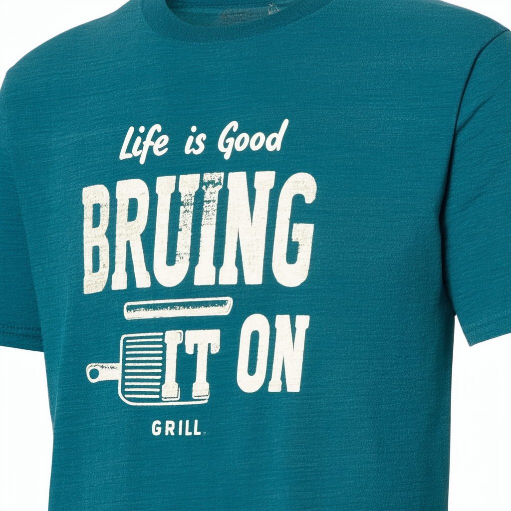 Life is Good Men's Crusher Bring It On Grill T-Shirt