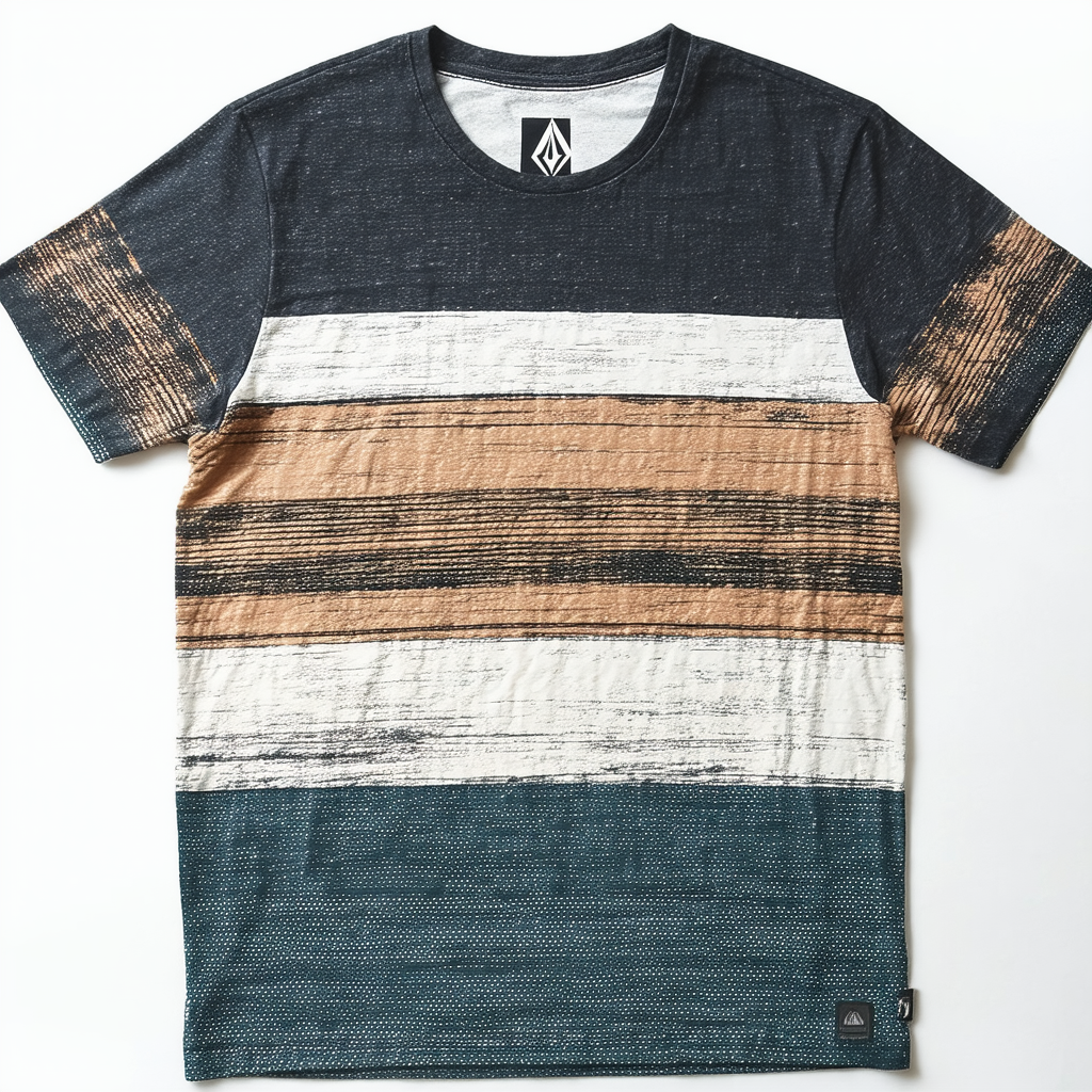 Volcom Men's Deadly Stone Modern Fit Short Sleeve Tee, Multi, Large