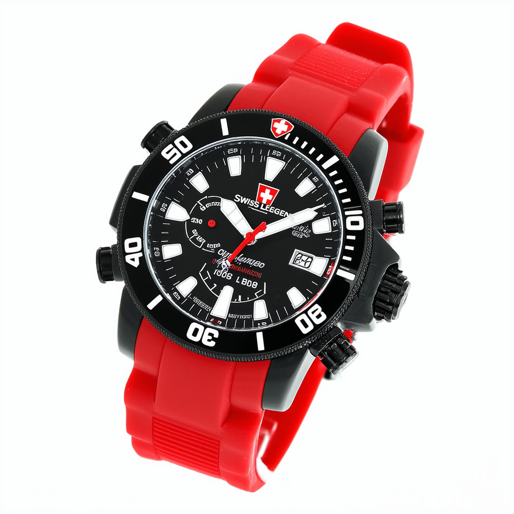 Swiss Legend Men's 10068-BB-05 Commander II Analog Display Swiss Quartz Red Watch